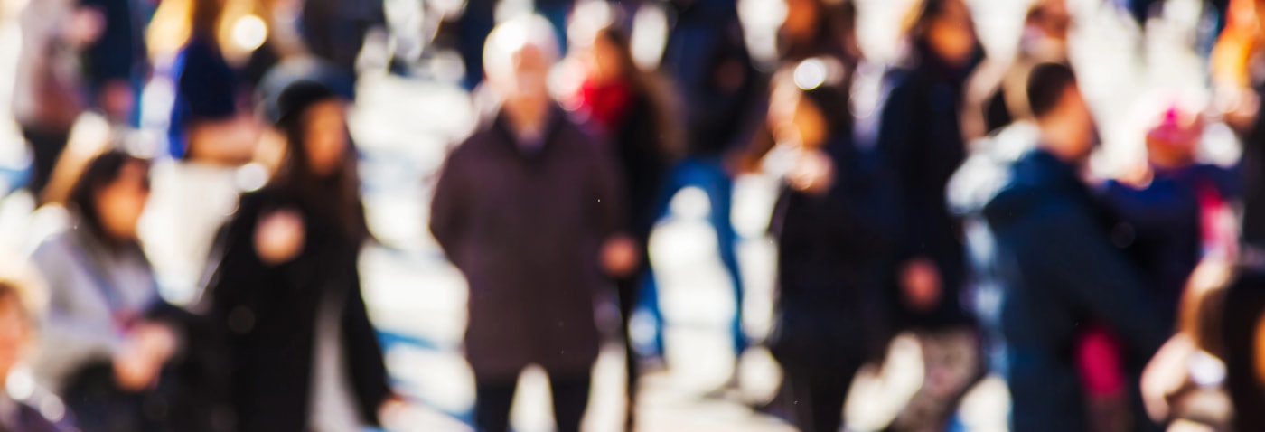crowd walking Greenville